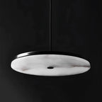 Disc Alabaster Pendant Light – Modern Ceiling Fixture - View 4