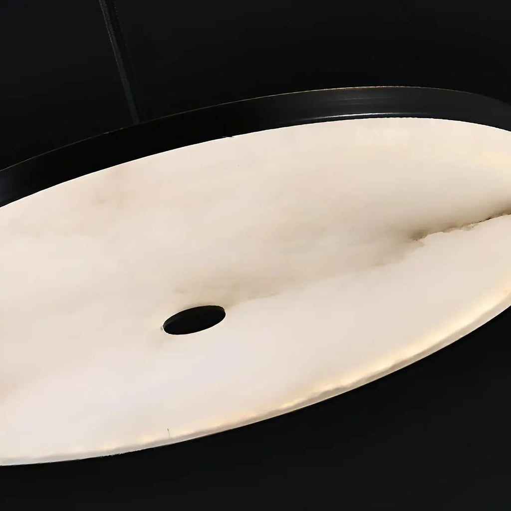 Disc Alabaster Pendant Light – Modern Ceiling Fixture - View 5