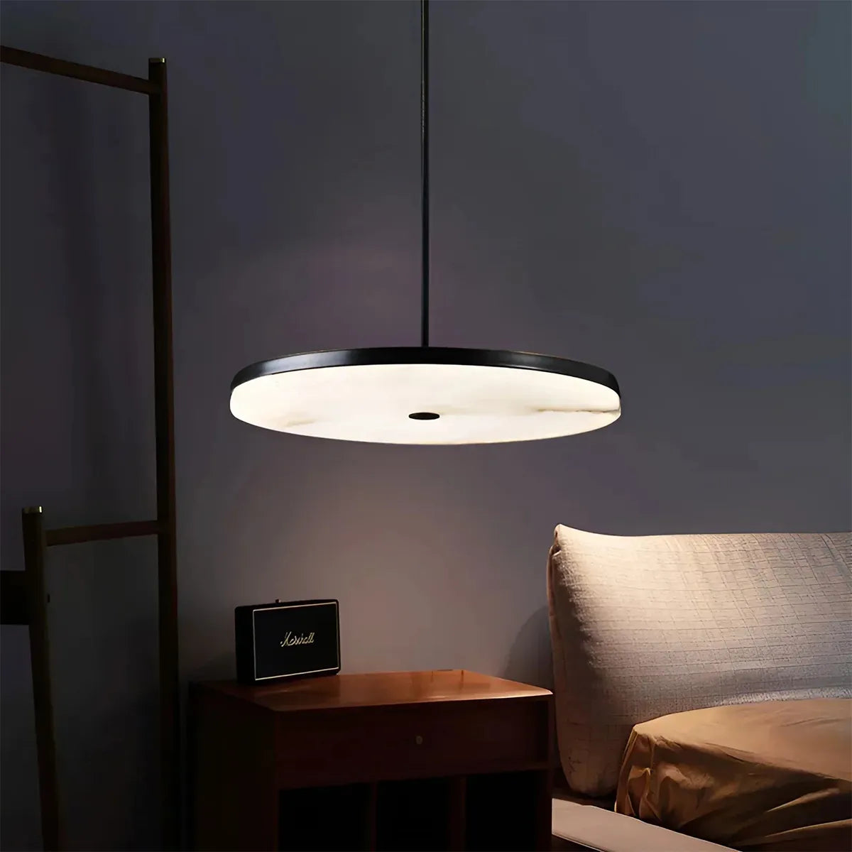 Disc Alabaster Pendant Light – Modern Ceiling Fixture - View 7