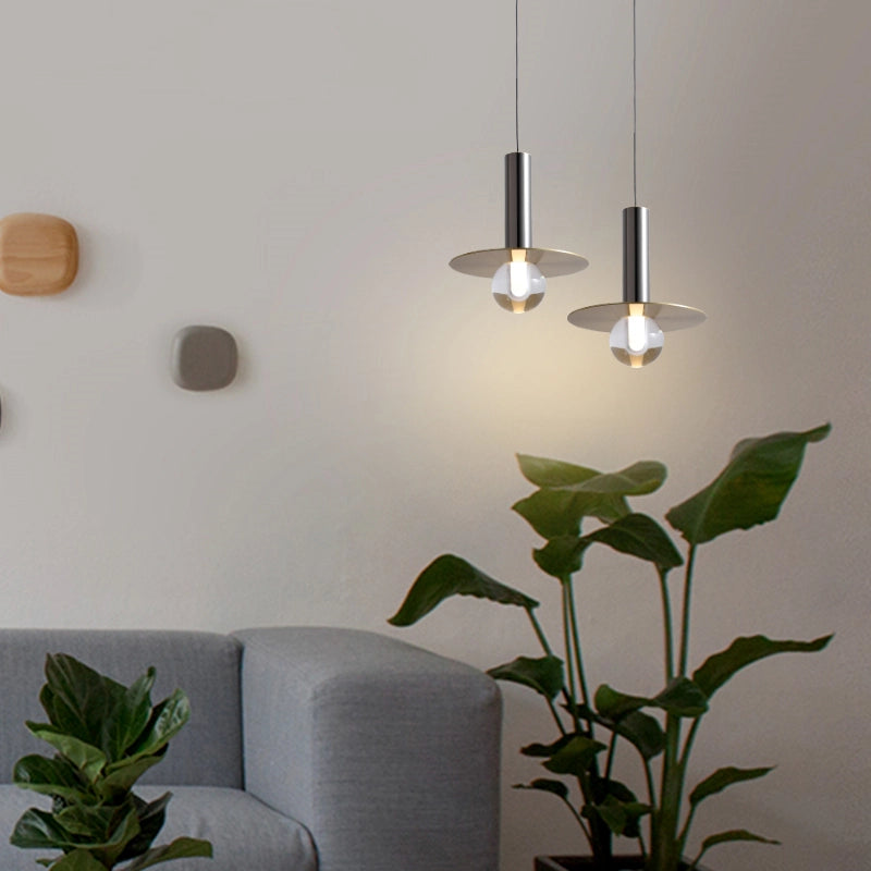 modern disk led pendant
