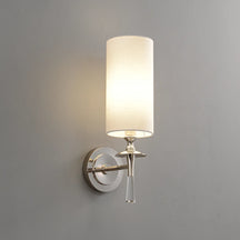 Drunmore Single Sconce – Elegant Brass Frame with Sparkling Crystal Details - View 8
