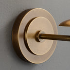 Drunmore Single Sconce – Elegant Brass Frame with Sparkling Crystal Details - View 5