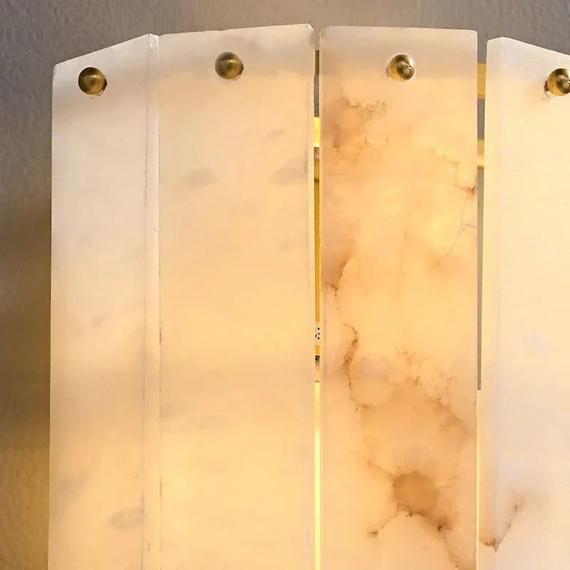 Eichholtz Blason Wall Lamp | Copper & Alabaster Decorative Lighting - View 7