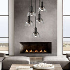 black pendant lights for living room