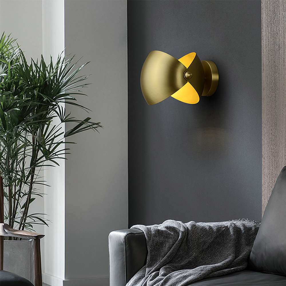 italian brass wall sconce