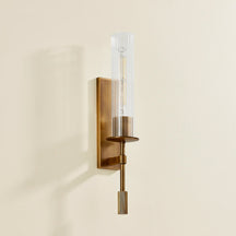 Elton Sconce — Mid-Century Brushed Brass Wall Light