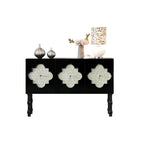 black entryway cabinet