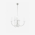 Midford Aged Brass Linen Shade 8 Light Chandelier  — Heritage Warm Ceiling Light