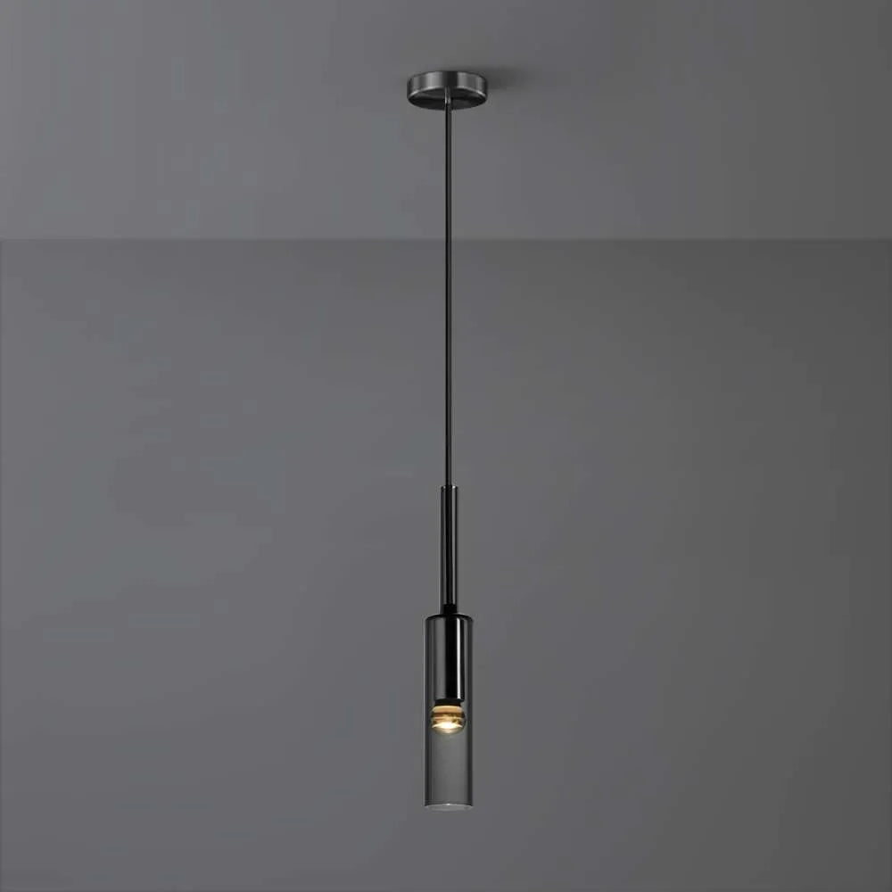 hanging smoky grey lamp