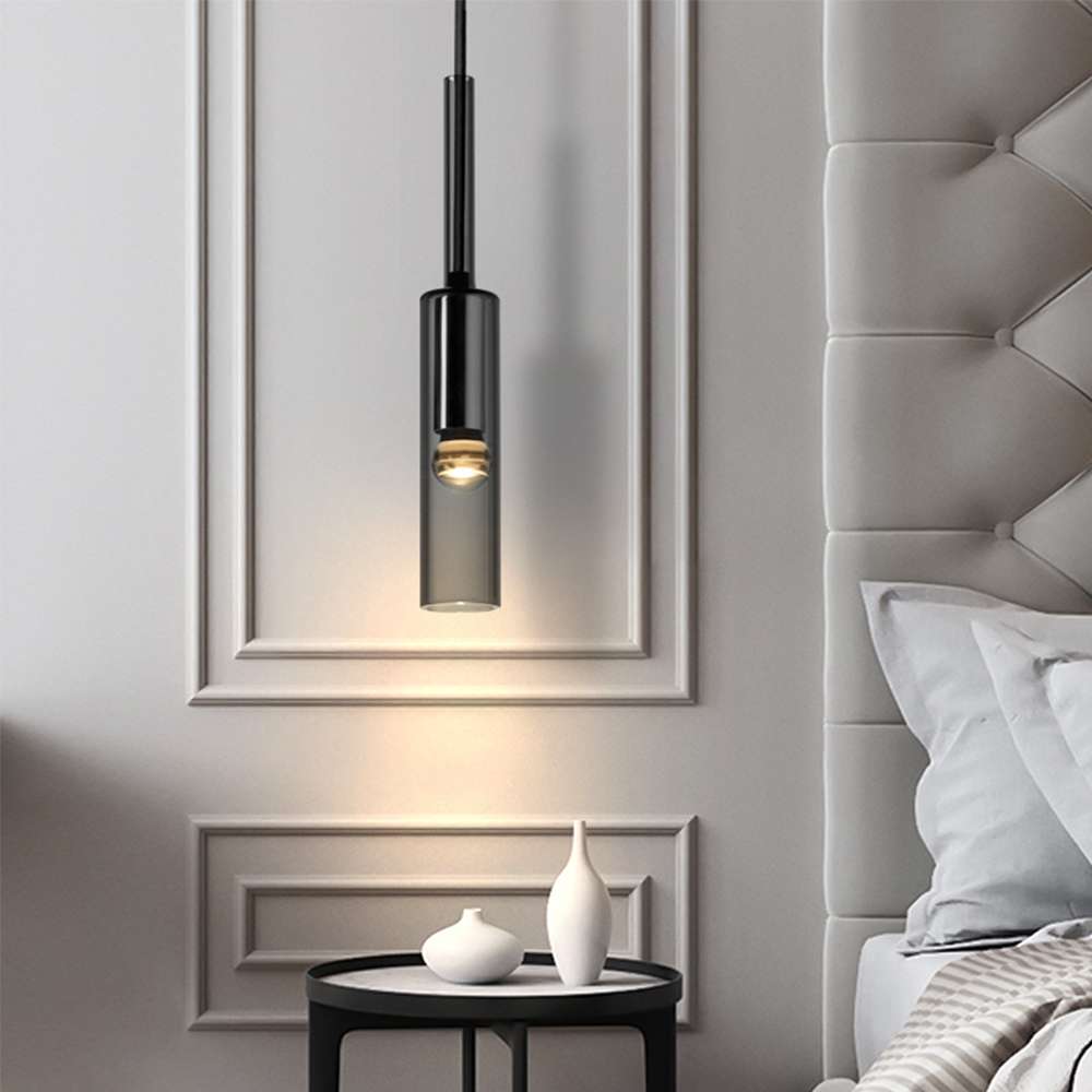 modern smoky grey ceiling light