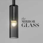 smoky glass hanging light fixture