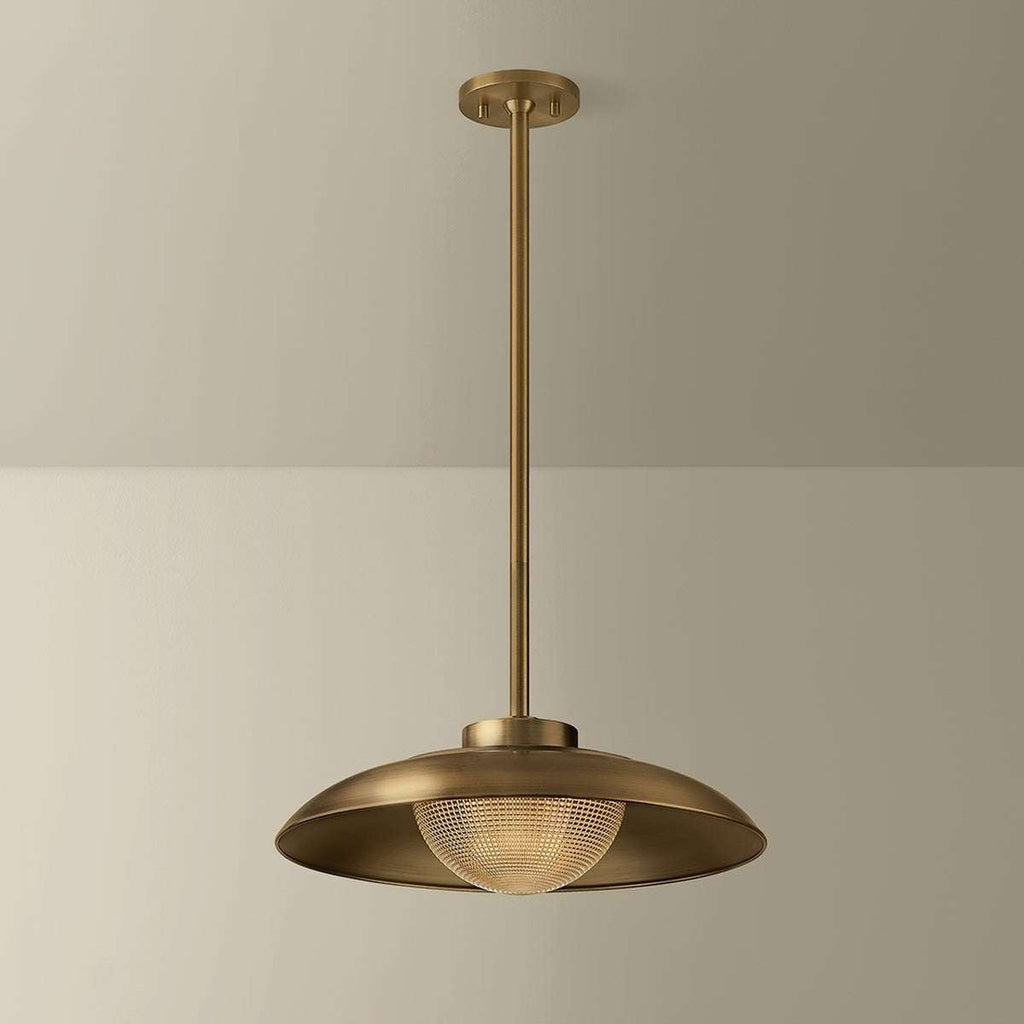 Patina Brass Bowl Pendant Light view 2
