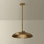 Patina Brass Bowl Pendant Light view 2