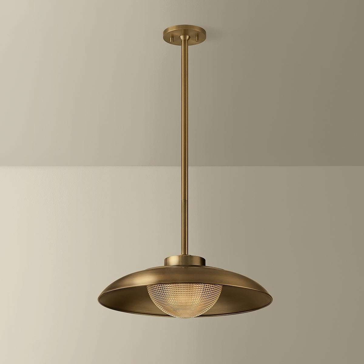 Patina Brass Bowl Pendant Light view 2