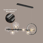 Glass Ball Modern Kitchen Island Lighting – Kitchen Light Fixtures - View 13