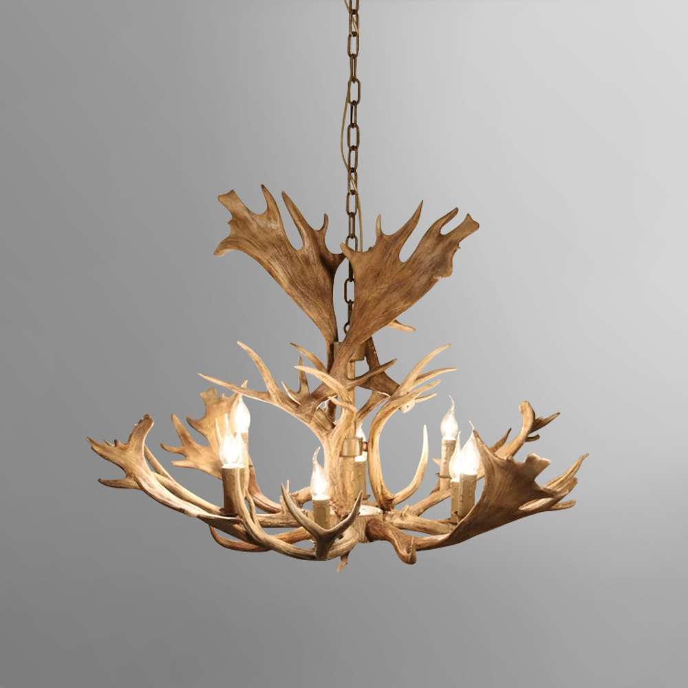 faux antler candelabra chandelier