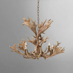 farmhouse faux antler light