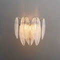 white glass wall sconces
