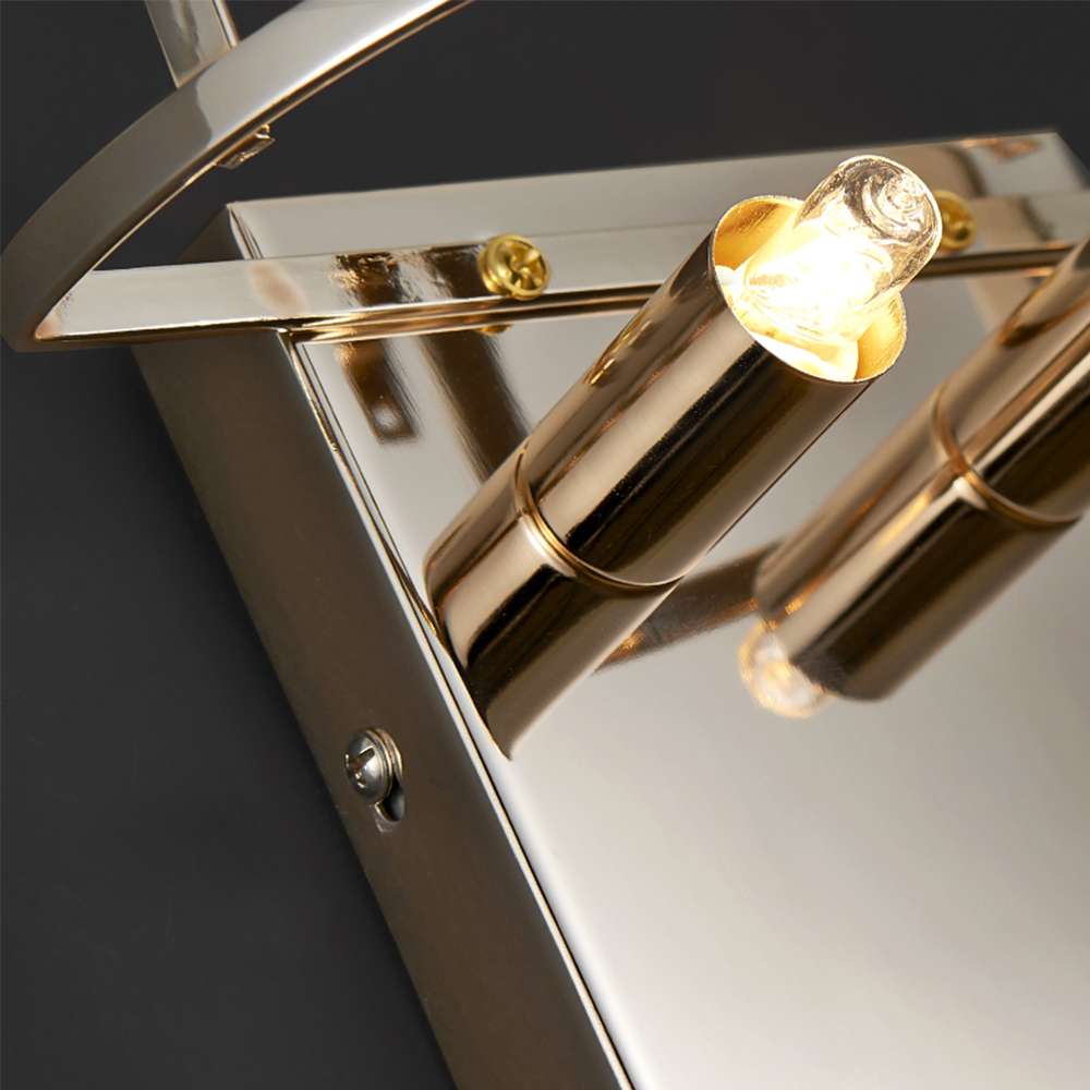 feather white glass wall sconce
