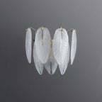 white glass wall sconce