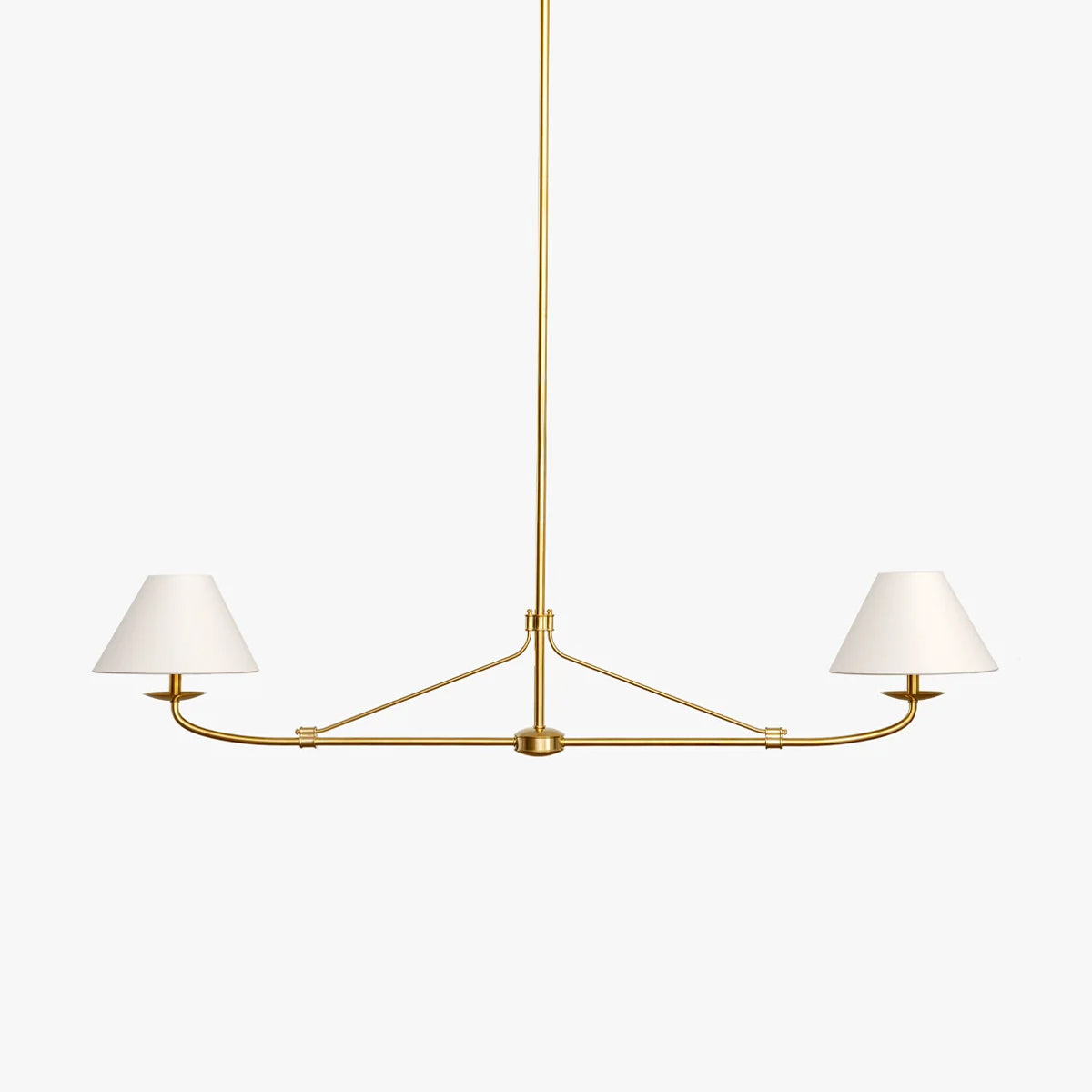 Fiddler Linear Chandelier – Modern Linear LED Chandelier for Dining Room & Kitchen Island
