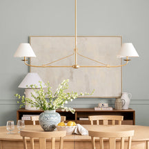 Fiddler Linear Chandelier – Modern Linear LED Chandelier for Dining Room & Kitchen Island