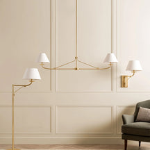 Fiddler Linear Chandelier – Modern Linear LED Chandelier for Dining Room & Kitchen Island