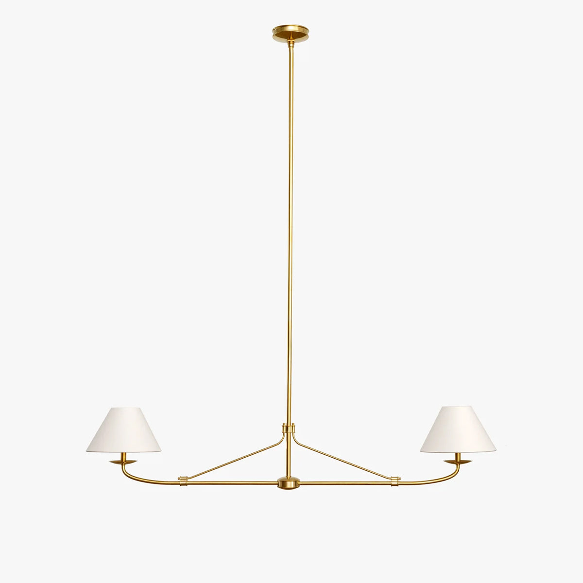 Fiddler Linear Chandelier – Modern Linear LED Chandelier for Dining Room & Kitchen Island