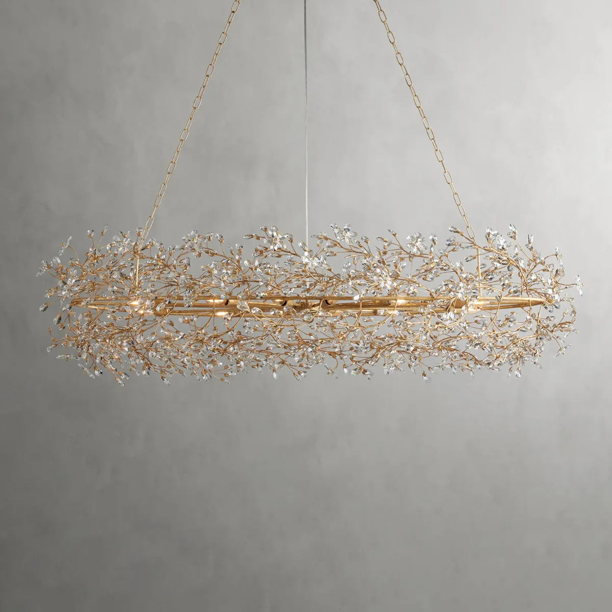 fiore oval chandelier