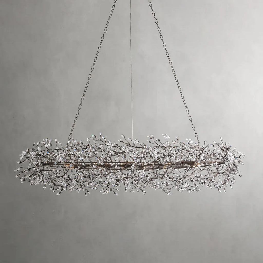 fiore oval chandelier