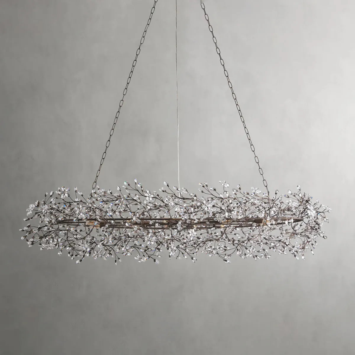 fiore oval chandelier