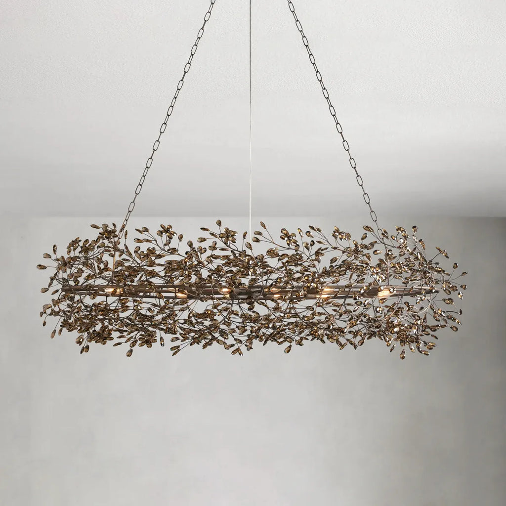 fiore oval chandelier