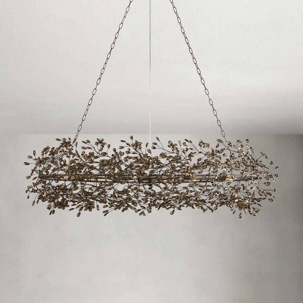 fiore oval chandelier