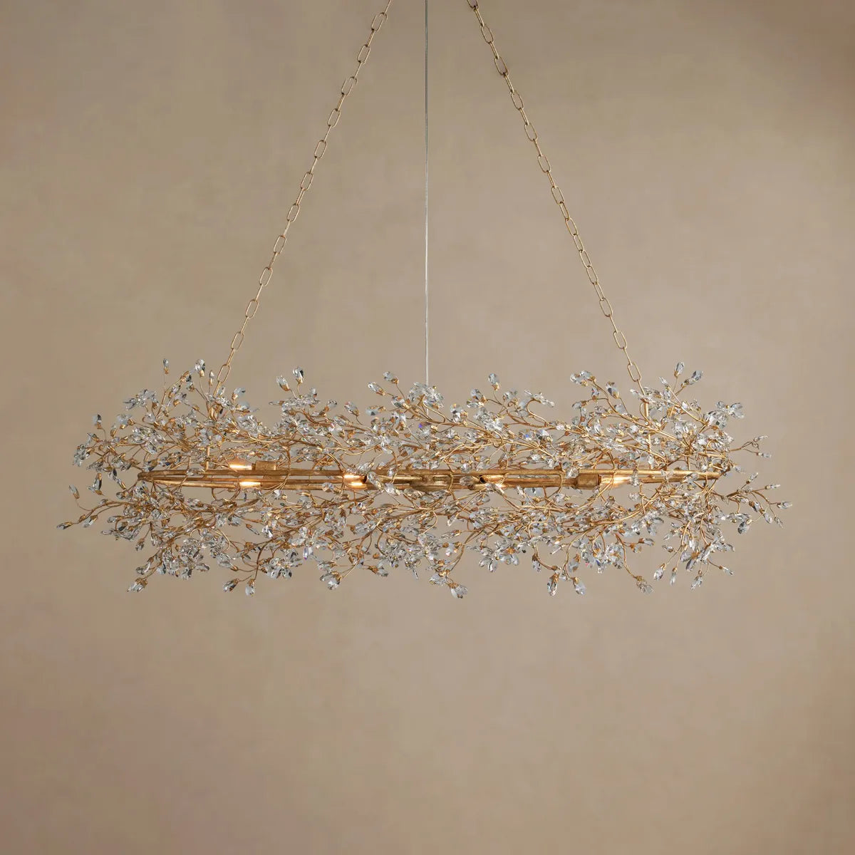 fiore oval chandelier
