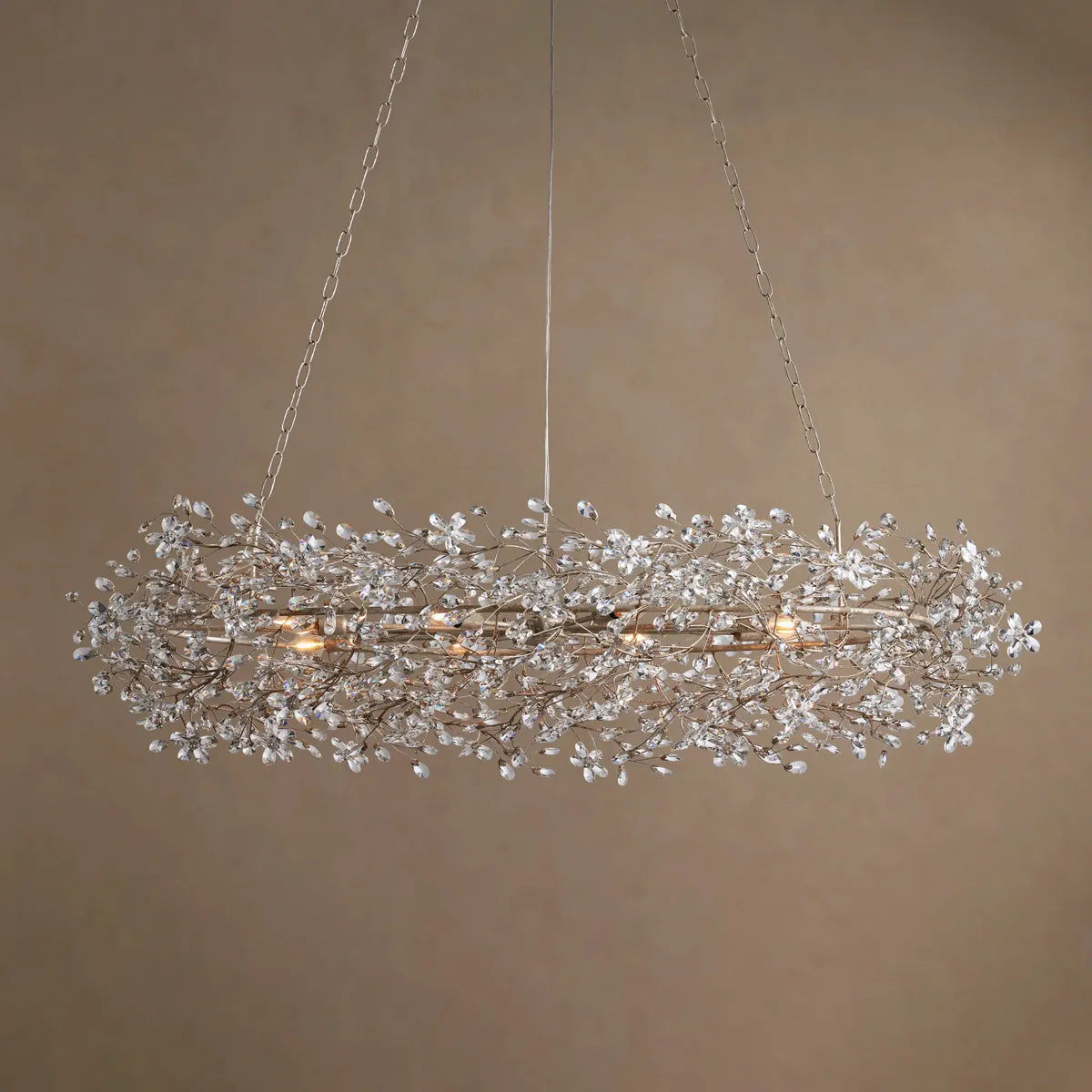 fiore oval chandelier