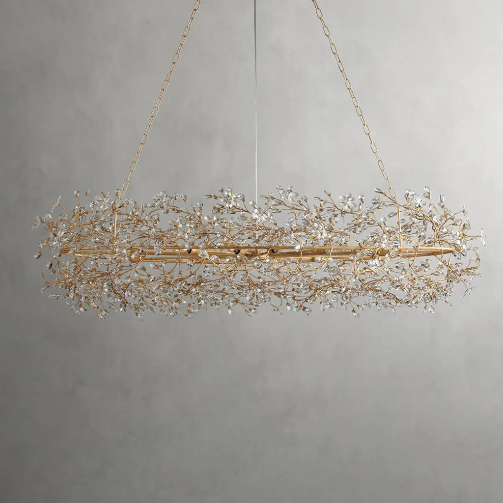 fiore oval chandelier