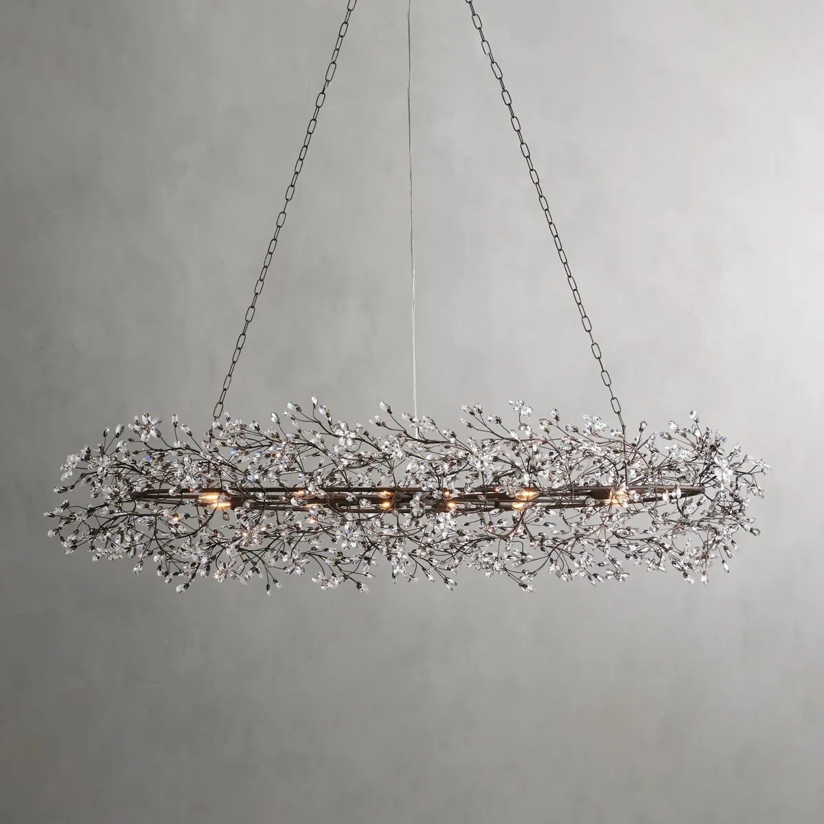fiore oval chandelier