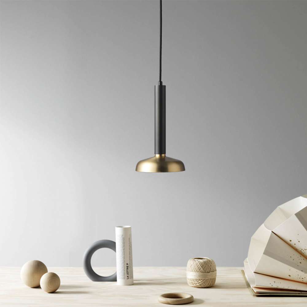 modern copper pendant light