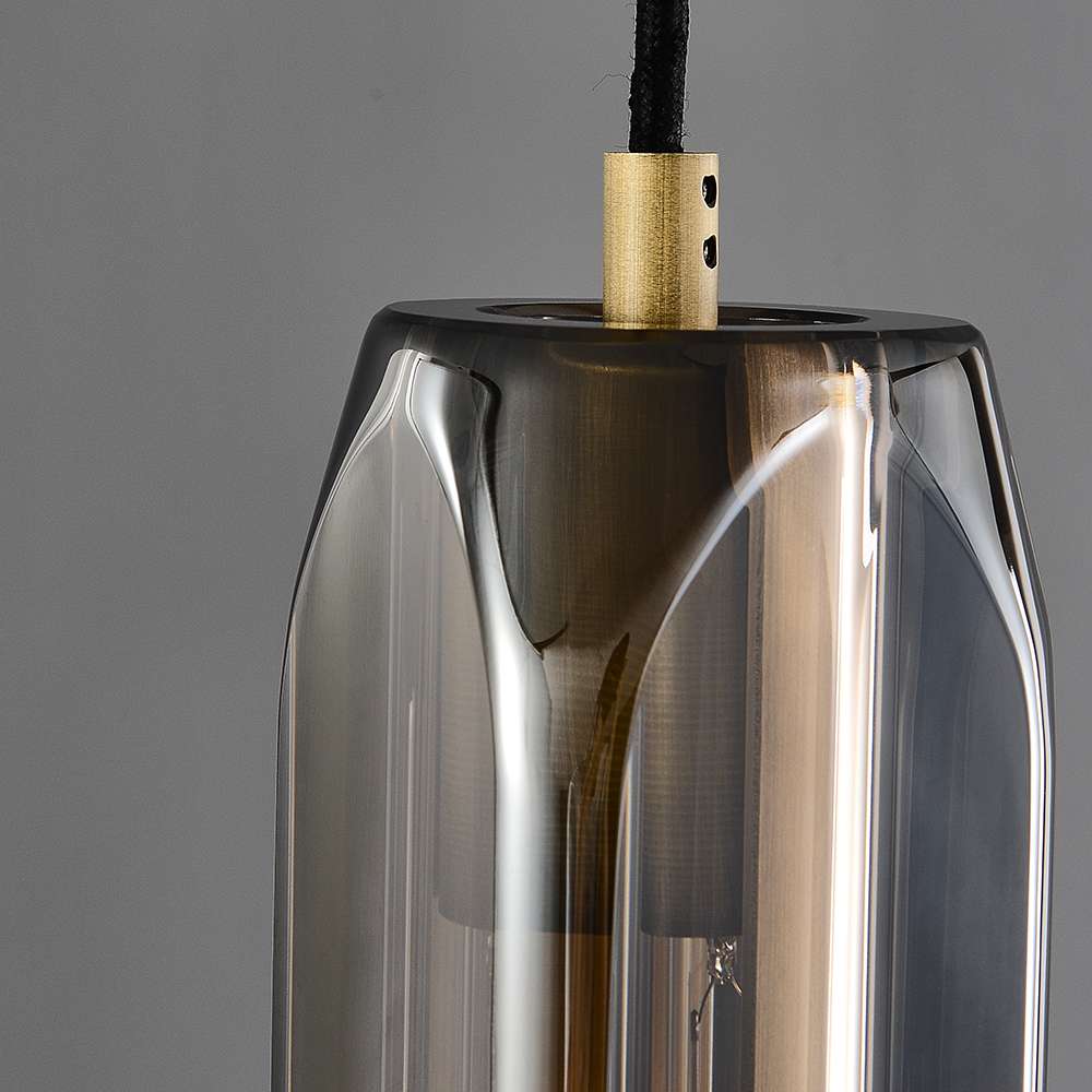 minimalist glass pendant light