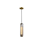 sleek glass pendant for kitchen