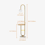 gold floor lamp