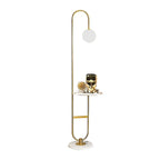 arc gold floor lamp