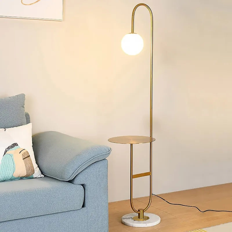 metal gold floor lamp
