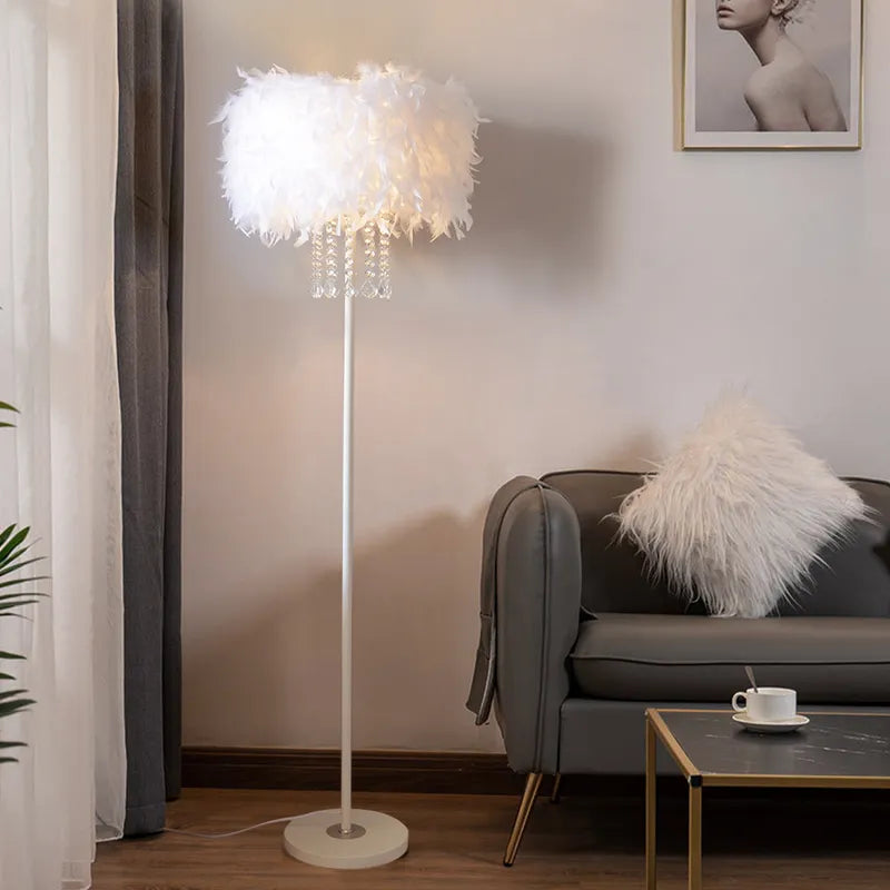 feather shade lamps for bedroom