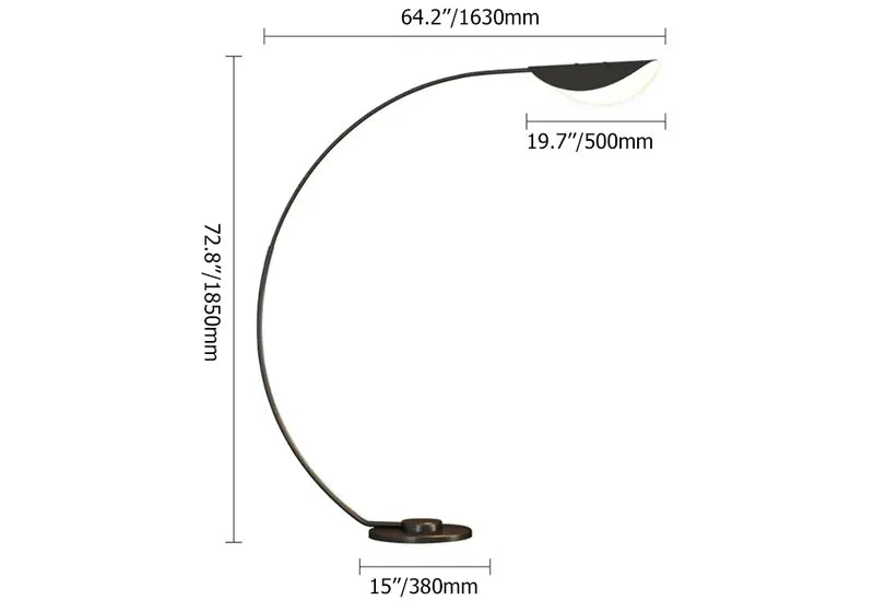 arc black floor lamp