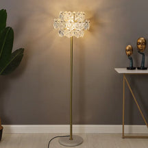 gold brass floor lamp