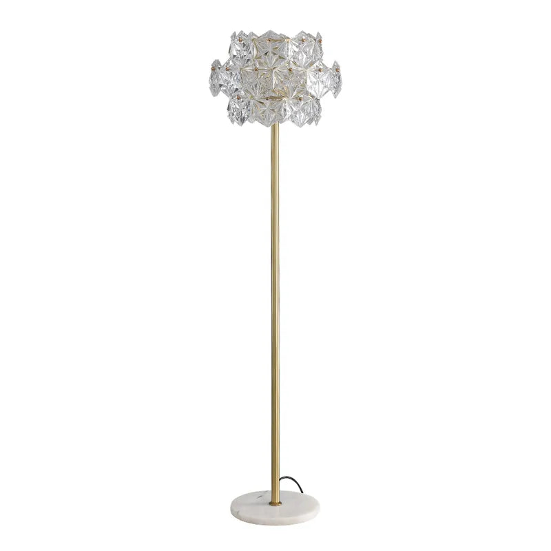 brass clear glass lamp