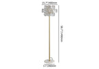 clear glass floor lamp