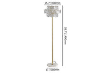 clear glass floor lamp