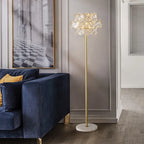 plug-in brass floor lamp